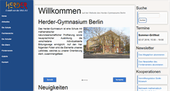 Desktop Screenshot of herder-gymnasium.eu