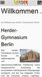 Mobile Screenshot of herder-gymnasium.eu